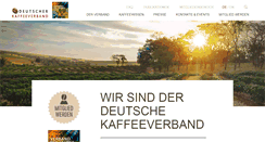 Desktop Screenshot of kaffeeverband.de